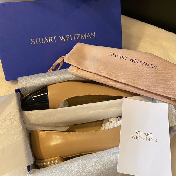 STUART WEITZMAN Women's Pearl Slip On Cap Toe Flats - Picture 8 of 10